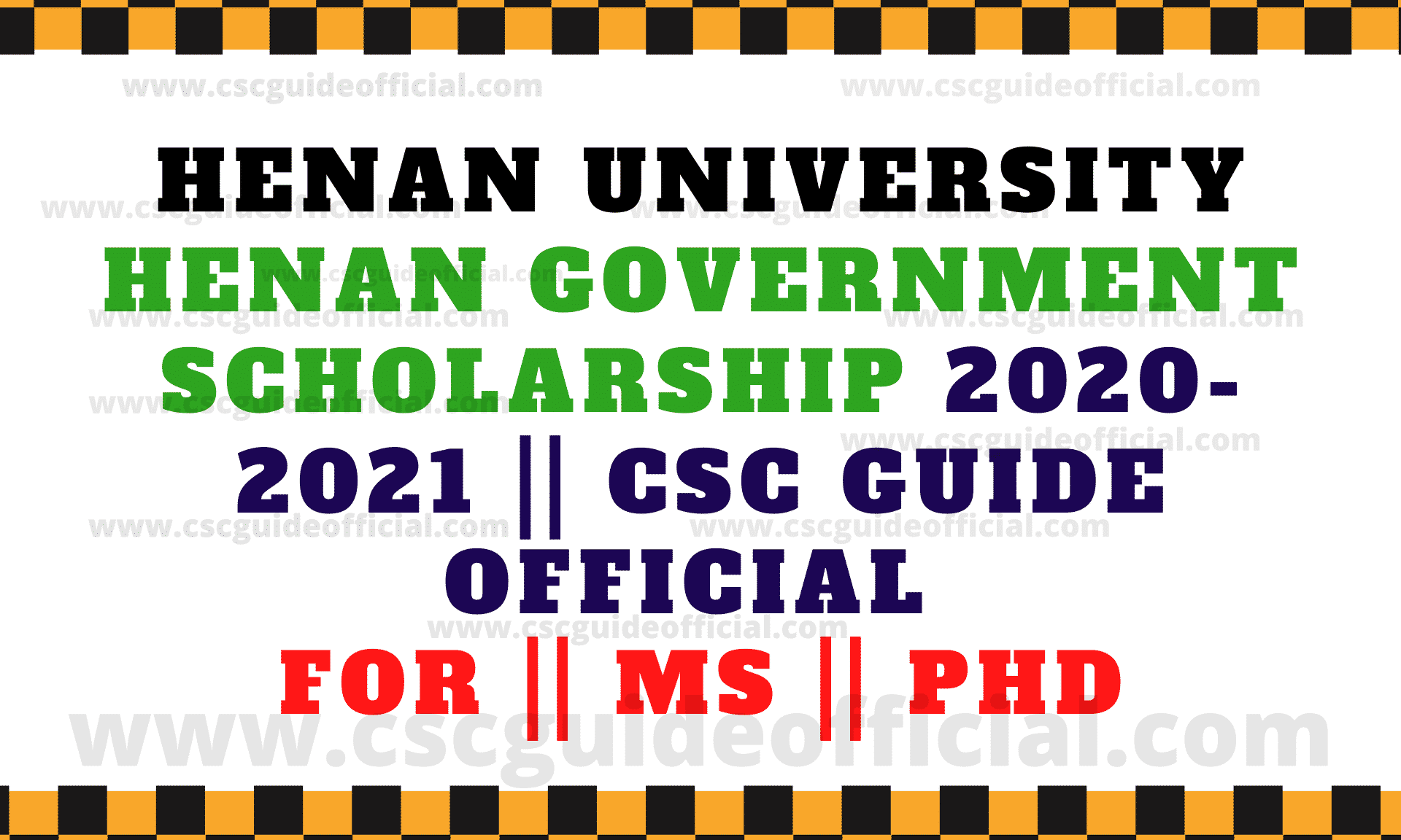 henan government scholarship application form
