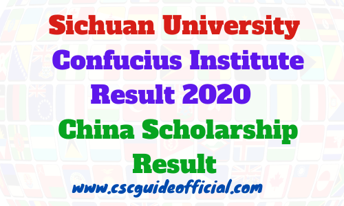 sichuan university Confucius Institute result 2020