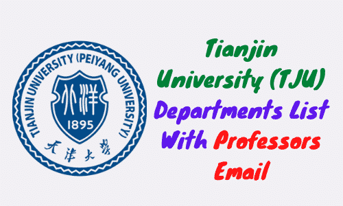 tianjin university professors email