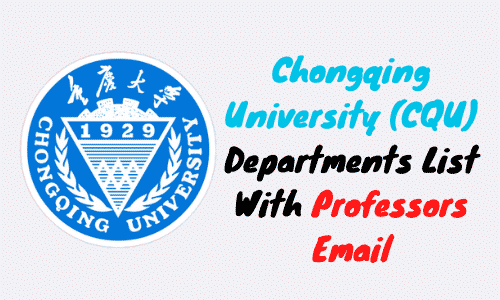 chonqging university professors emails