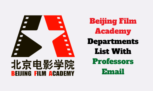 Beijing Film Academy professors emails
