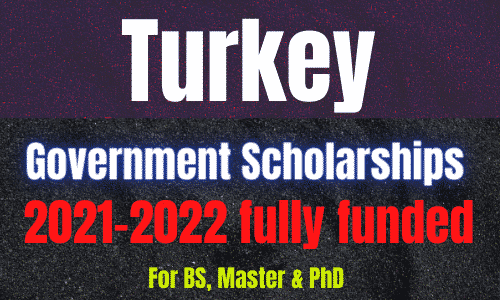 Turkey government scholarships 2021