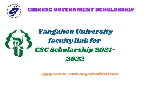 yangzhou university faculty professor emails for csc scholarship csc guide official