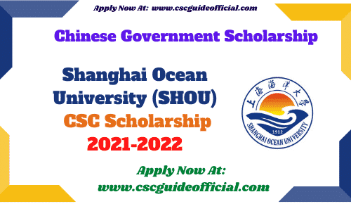 how to apply for shanghai ocean university csc scholarship