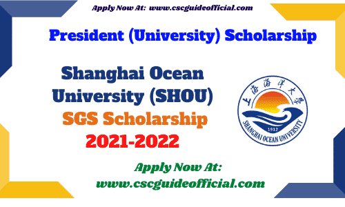 shanghai ocean university president scholarship 2021
