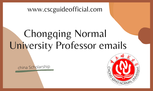 Chongqing Normal University professor emails csc guide