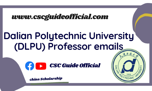 Dalian Polytechnic University professor emails csc guide official