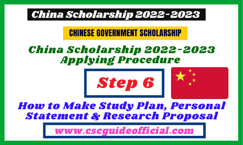 study plan for phd scholarship in china pdf