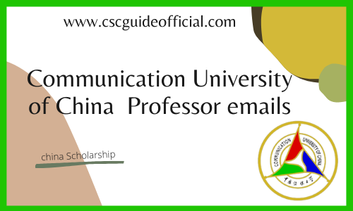 communication of china professor emails csc guide official