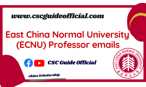 east china normal university professor emailscsc guide official