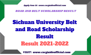 sichuan university csc scholarship result 2021 2022 result