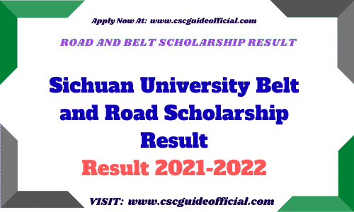 sichuan university csc scholarship result 2021 2022 result