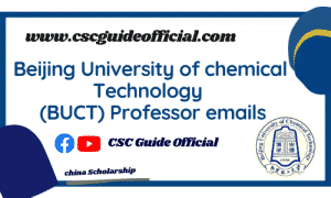 Beijing University of Chemical Technology buct professors emails csc guide