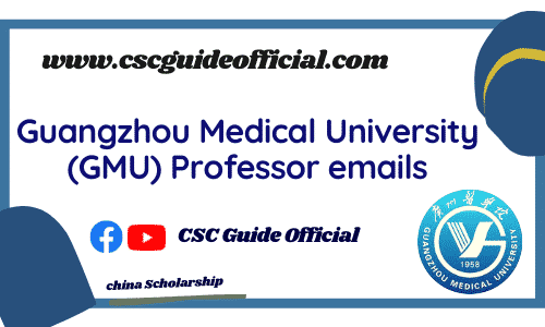 Guangzhou Medical University professors emails csc guide