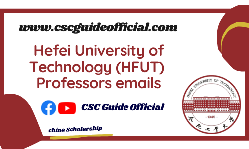 Hefei University of Technology professors emails csc guide official