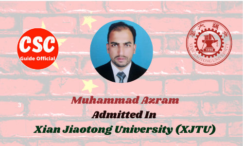 Muhammad Azram XJTU CSC Guide Official