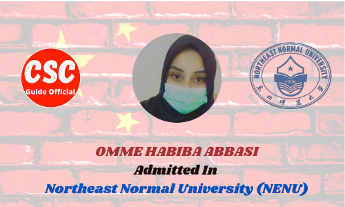 OMME HABIBA Northeast Normal University (NENU) CSC Guide Official
