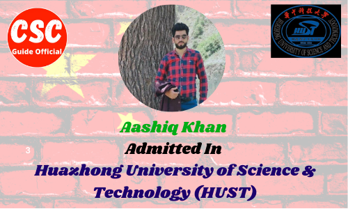 aashiq khan hust university csc guide official