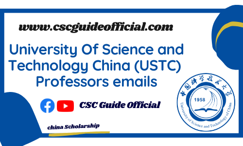 University of science and technology china ustc professors emails csc guide