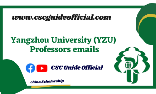 Yangzhou University professors emails csc guide official