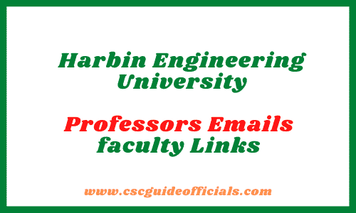 harbin engineering university professors emails