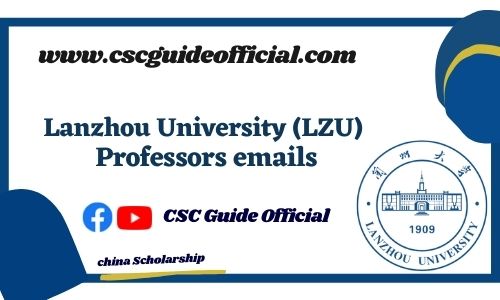 lanzhou university professors emails csc guide official