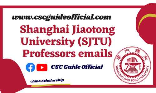 shanghai jiaotong university professors emails csc guide official