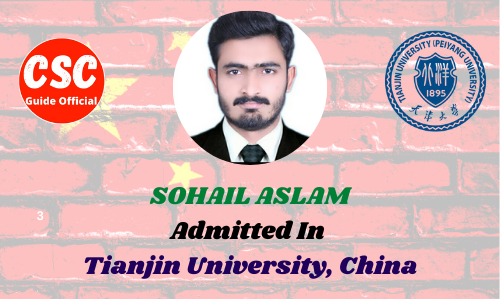 sohail saleem tianjin university csc guide official