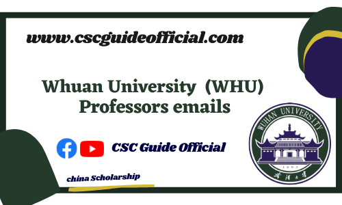 wuhan university professors emails csc guide