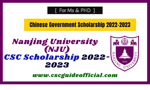 nanjing university csc scholarship guide