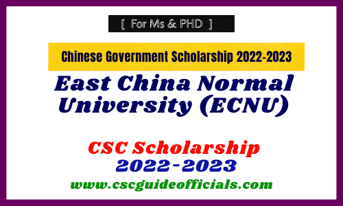 East China Normal University Chinese Government Scholarship 2022-2023 || ECNU CSC Scholarship 2022-2023 CSC Guide Officials If You Want to apply for the Chinese Government Scholarship 2022 then hurry up. Admissions are open in China In East China Normal University ECNU CSC Scholarship admissions for 2022 September intake are started. In East China Normal University ECNU CSC Scholarship 2021 started. If You Want to apply for CSC Scholarship 2022 Here is the Procedure for applying Chinese Government Scholarship CSC Scholarship 2022 Click Here Details Authority: Chinese Government Scholarship 2022 University Name: East China Normal University (ECNU) Student Category: Masters and Ph.D. Students Scholarship Type: Fully Funded (Everything is Free) Monthly Allowance: 3000 RMB for Masters and 3500 RMB For PhD Apply Method: Just Online apply Application Deadline: March 31 2022 Eligibility Criteria For Students 1. All International Students can apply 2. Age limits for For Masters 35 and For PHD 40 Years 3. You can apply with English Proficiency Certificate (ielts is not mandatory) East China Normal University Shanghai Government Scholarship Result 2020 Click Here How to Apply For This Scholarship First You Fill CSC Online application Form After filling CSC online application form Fill University Online Portal 800 RMB application Fee upload all required documents ECNU CSC Scholarship Results will be announced at the end of July No, Need to Send Hard Copies Click Here to Apply Online on CSC Portal How you fill CSC online application Form update method 2022-2023 Video In Urdu Click Here to Watch Video In English Click Here to Watch Click Here to Apply on University Portal How you fill university online application form of any university Click Here to watch the video in Urdu/Hindi How you fill university online application form of any university Click Here to watch video in English Required Documents List CSC Online Application Form (ECNU Agency no for B category 10269) Online University form ECNU Highest Degree Certificate (Notarized copy) Transcripts of Highest Education (Notarized copy) Study Plan or Research Proposal (for master not less than 800 words and for PHD 1500) Two Recommendation Letters By Professors and Associate Professors (Not from Assistant professors and Lecturer) Recommendation letters should not be later than September 1st, 2021 Click Here to Download Format Passport Copy Physical Examination Form Photocopy English Proficiency Certificate (Ielts is not Mandatory) HSK certificate if your major is in Chinese Acceptance letter (if available) Application fee (pay online) 2022 Doctoral Programs Major List 2022 Master Major List  Most of the master programs at ECNU are taught in Chinese, the English-taught program are as follows:   International Relations Education Policy Studies Fine Arts Design  Comparative Literature and World Literature Study on the Basic Problems of Modern Chinese History Political Theory Chinese Philosophy Anthropology Statistics International Business Address: Global Education Center, East China Normal University ADD: Room 253, Physics Building, 3663 North Zhongshan Rd, Shanghai, China TEL: 00862162232013 Click Here for the Official Announcement