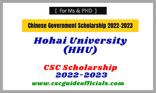 hohai university csc scholarship 2022 2023