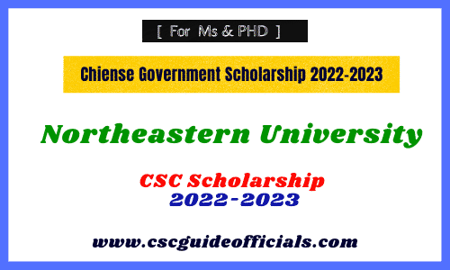 Northeastern University csc scholarship 2022-2023