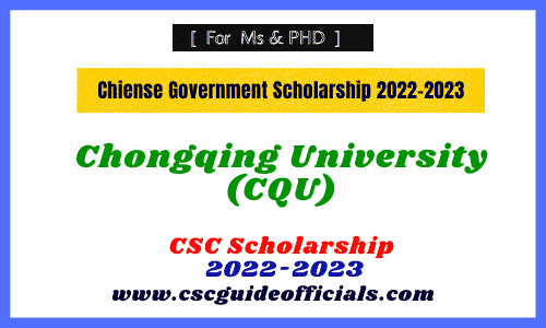 chongqing university csc scholarship 2022