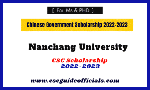 nanchang university csc scholarship 2022