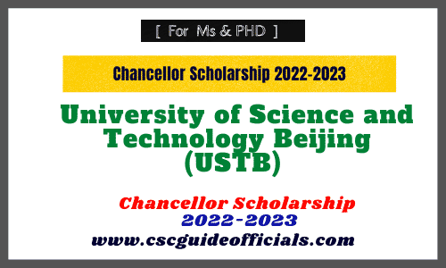 ustb chancellor scholarship 2022