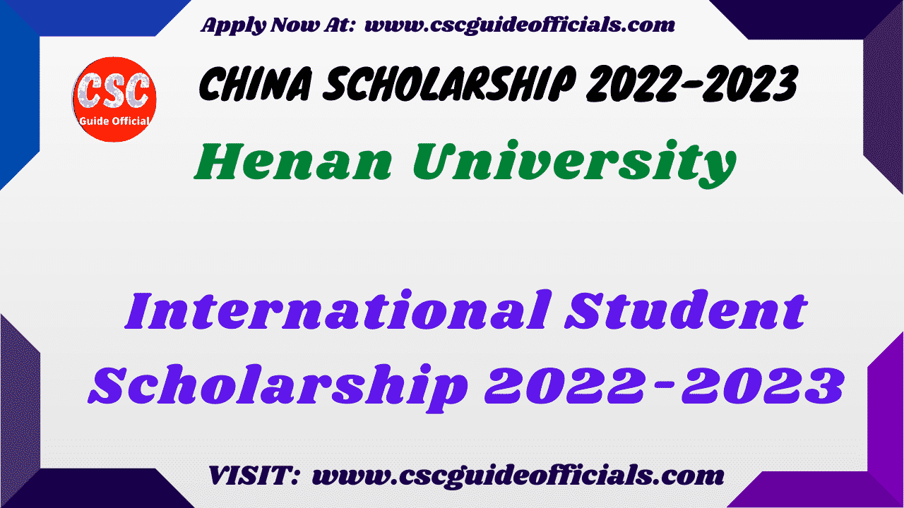 henan university international student scholarship