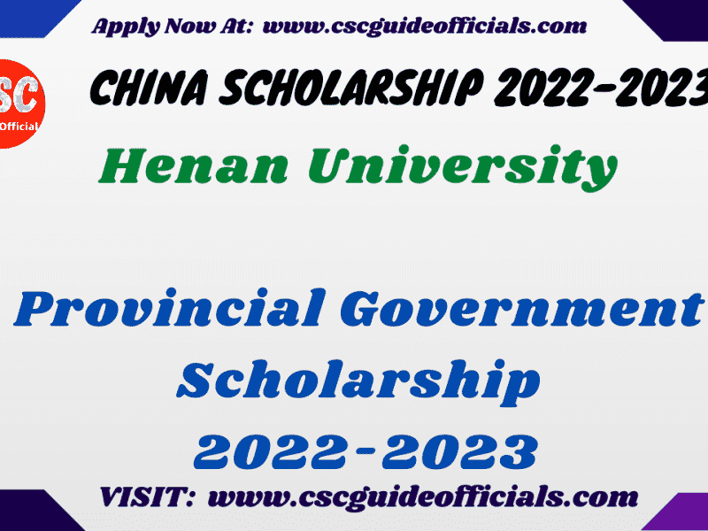 henan university provincial government scholarship