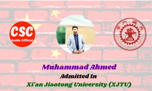 Muhammad Ahmed Xi'an Jiaotong University (XJTU)