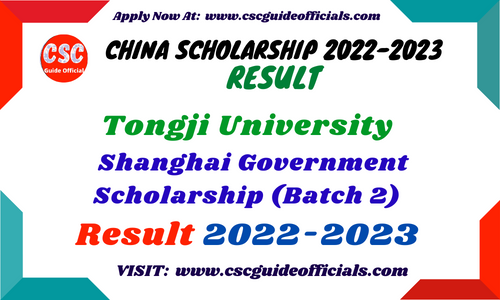 shanghai government scholarship result batch 2