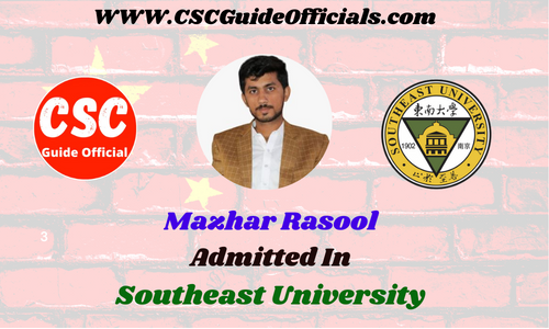 MAZHAR RASOOL Admitted in Southeast university