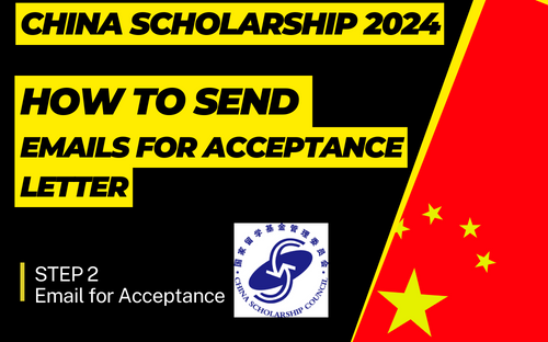 How to Send Email to Chinese Professors for Acceptance letter csc guide officials