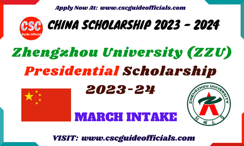 zhengzhou university zzu presidential scholarship 2022-2023