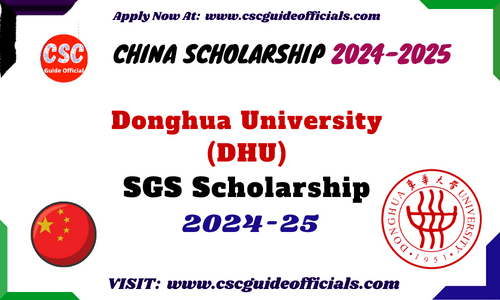 Donghua University Shanghai Government Scholarship 2024-2025